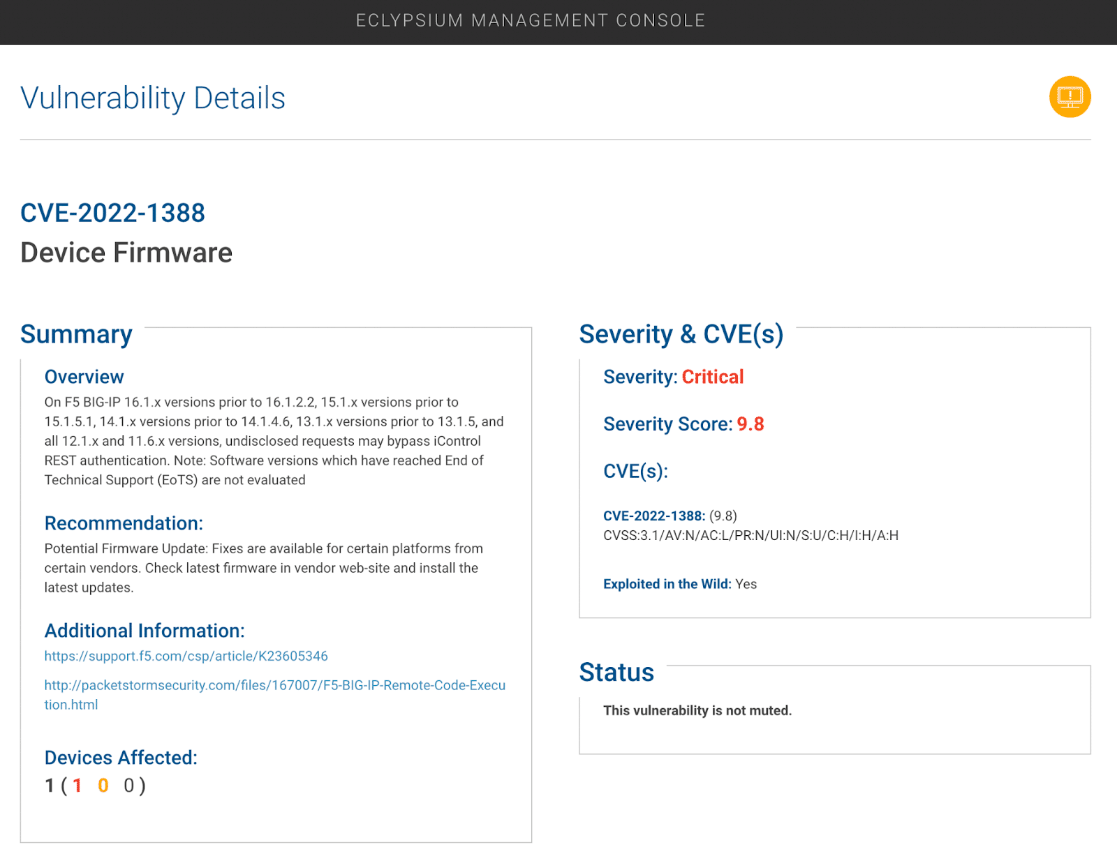 Active Exploitation Of F5 BIG IP Devices CVE 2022 1388 Eclypsium