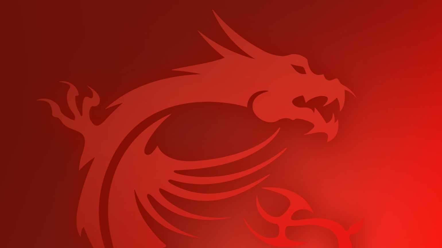 Red Dragon over red gradient background