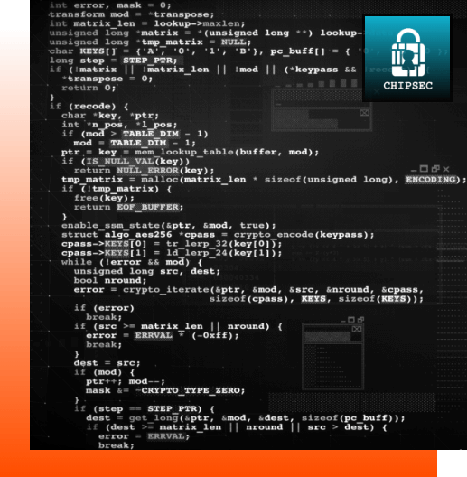 Lines of code layered over monitors analyzing encryption